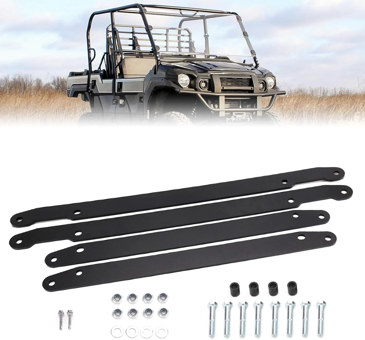 KEMIMOTO 2 In Lift Kit Compatible with Kawasaki Mule Pro-dx Dxt fx Fxt 2015-2023 Front and Rear Suspension High Lifter, Add Room for Larger Tires Accessories