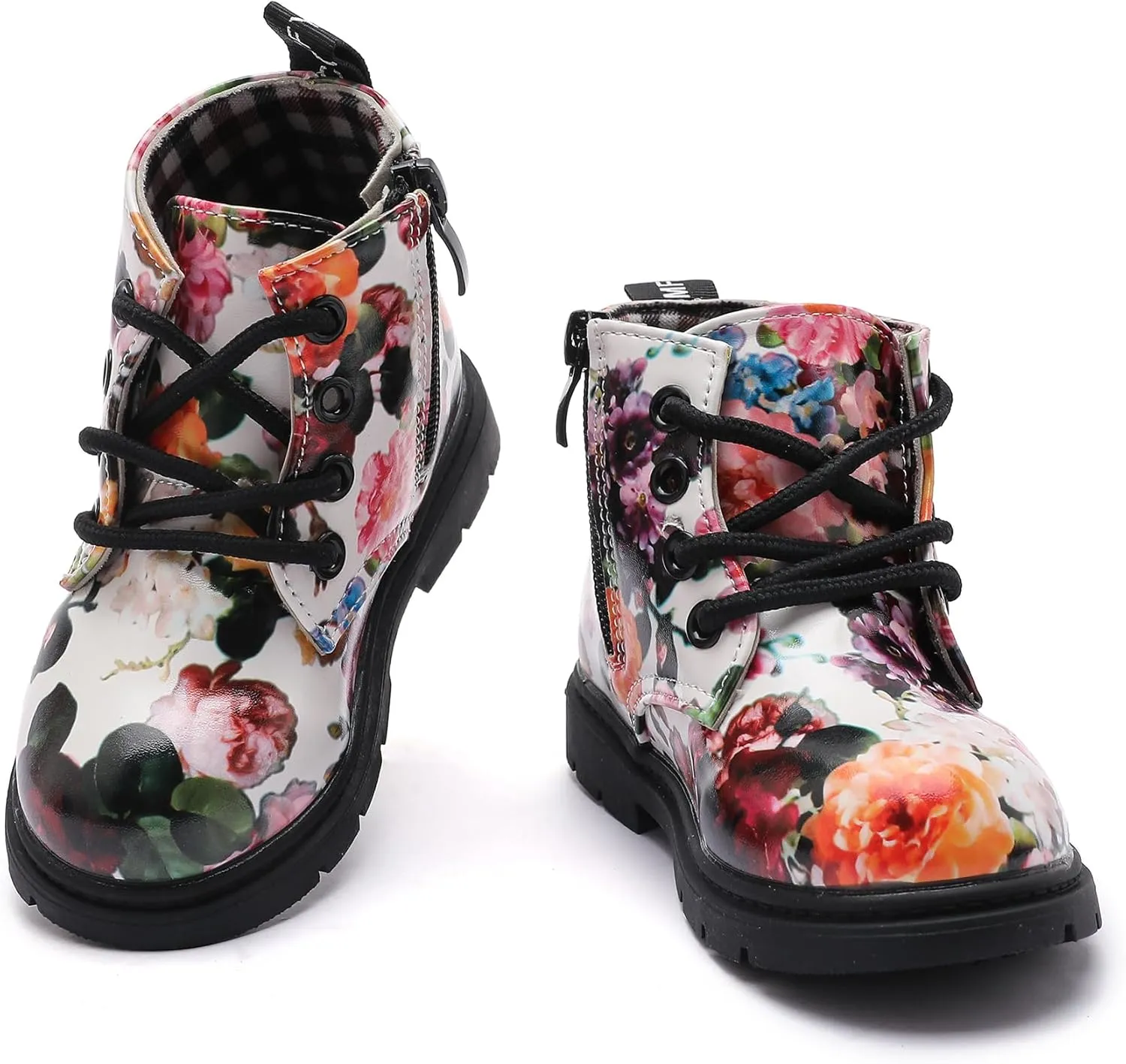 Kids Boots Bright Color Side Zipper Cute Ankle Boots