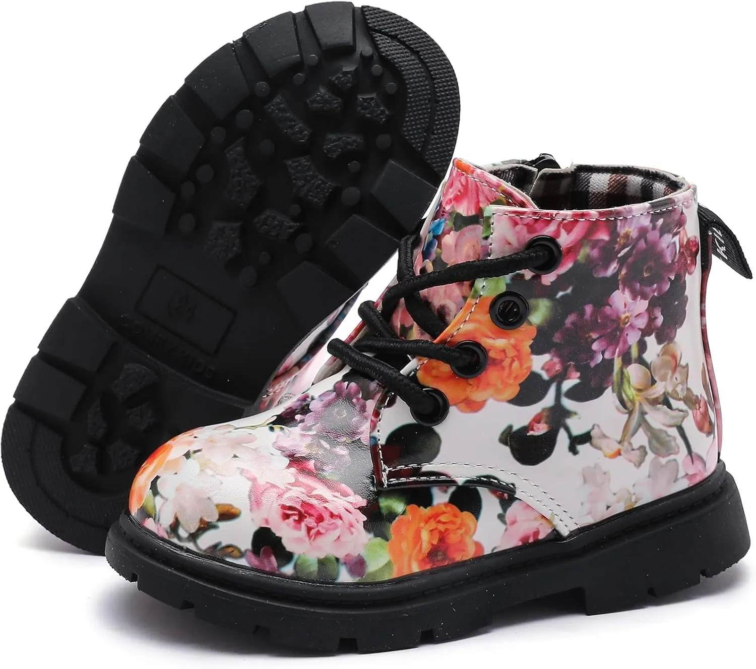 Kids Boots Bright Color Side Zipper Cute Ankle Boots