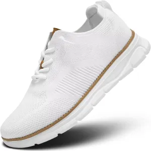 Men's Casual Dress Oxfords Shoes Breathable Knit Leisure Classic Business Fashion Sneakers Lightweight Comfortable Work Soft Sole Walking Shoes