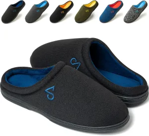 Men's Cozy House Slippers Indoor Shoes Memory Foam Insoles & Rubber Soles
