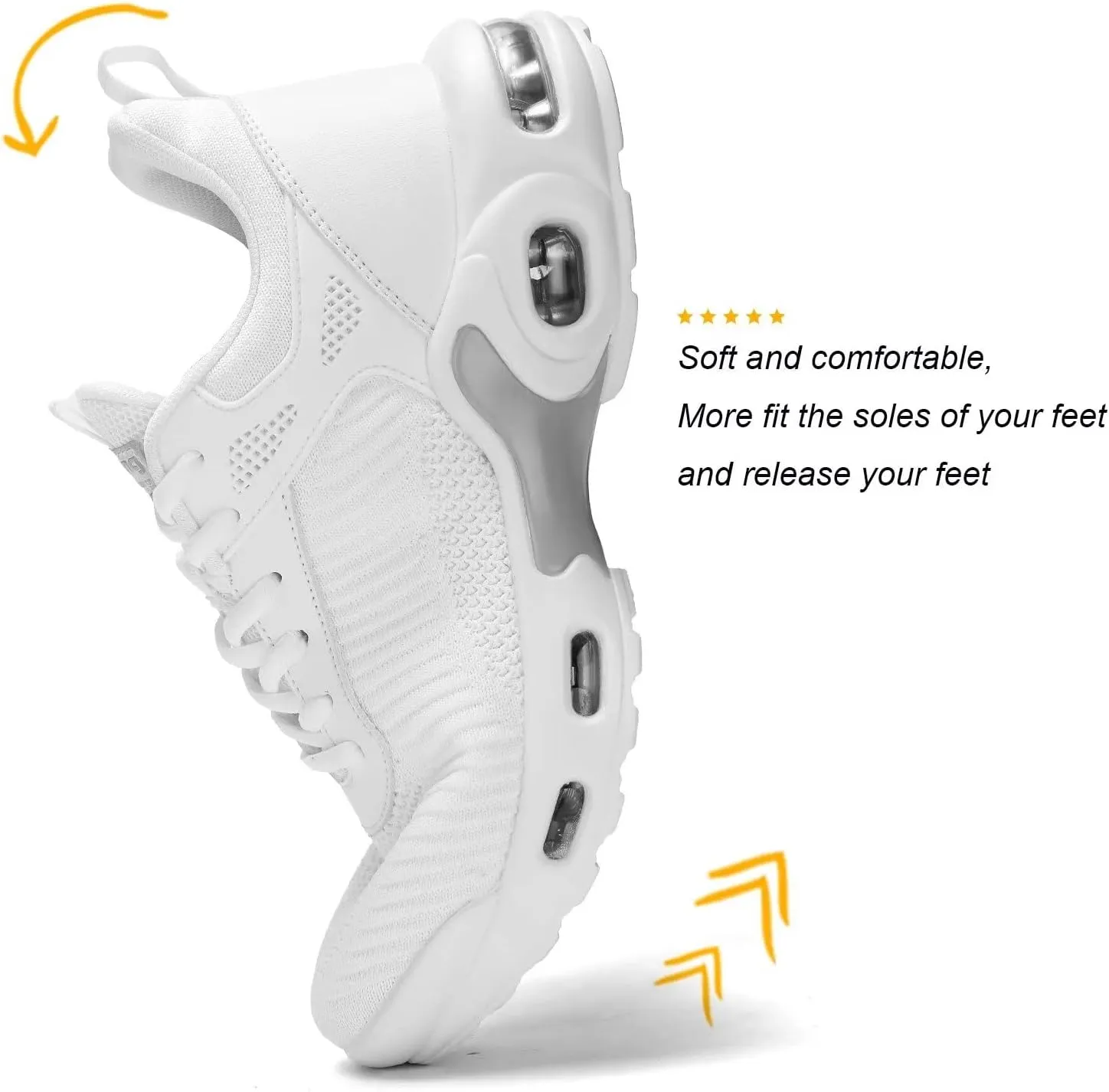 Mens Running Shoes Lightweight Breathable Air Walking Tennis Shoes Comfort Work Fashion Basketball Sneakers Trainers