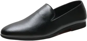 Mens Slip-Ons Loafers Formal Business Office Wedding Lightweight All-Day Comfort Non-Slip Dress Shoes