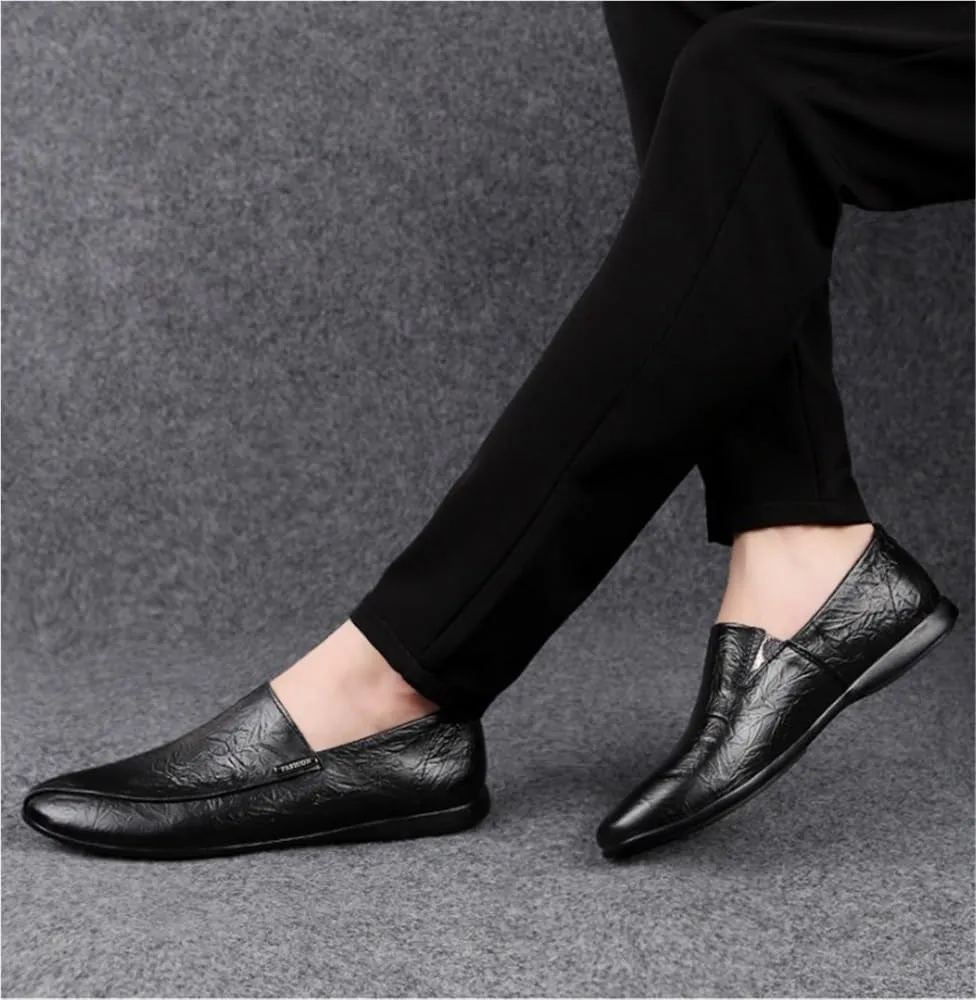 Mens Slip Resistant Loafers Shoes Breathable Slip On Comfortable Driving Style for Casual Events Business Outdoors Wedding
