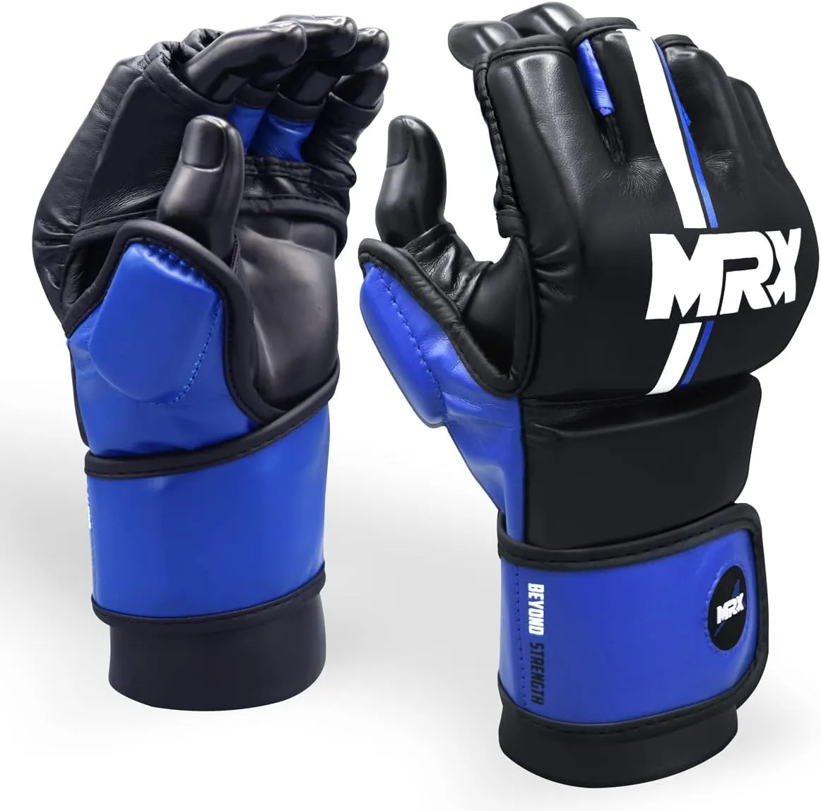 MMA Gloves for Grappling Sparring, with Open Ventilated Palm, Martial Arts Mitts Suitable for Men Women, Kara Cage Fighting, Combat Sports Training, Muay Thai, Punching Bag and Kickboxing