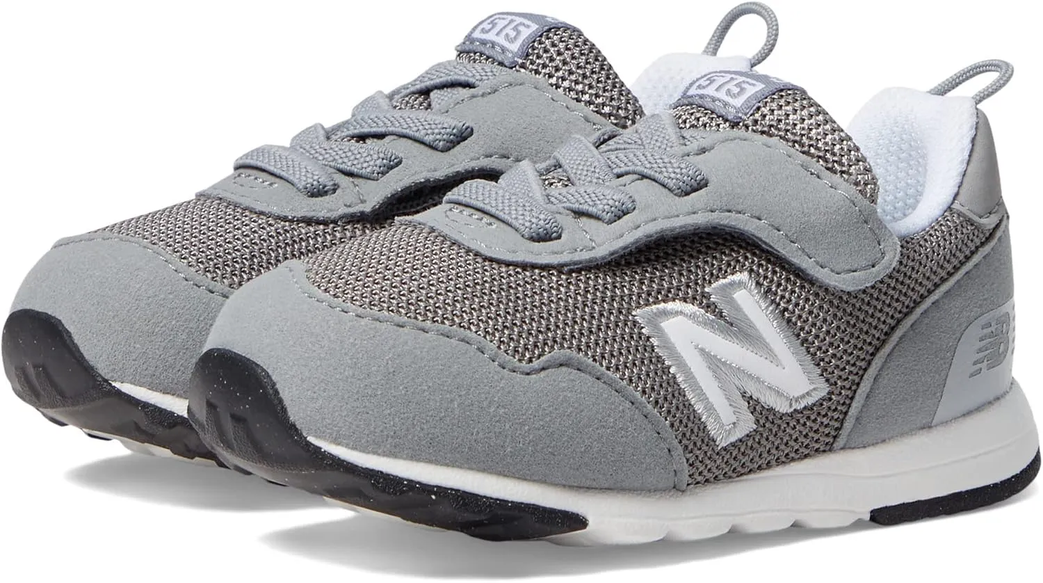 New Balance Kid's 515 V1 New-b Hook and Loop Sneaker, Slate Grey/White, 3 Infant