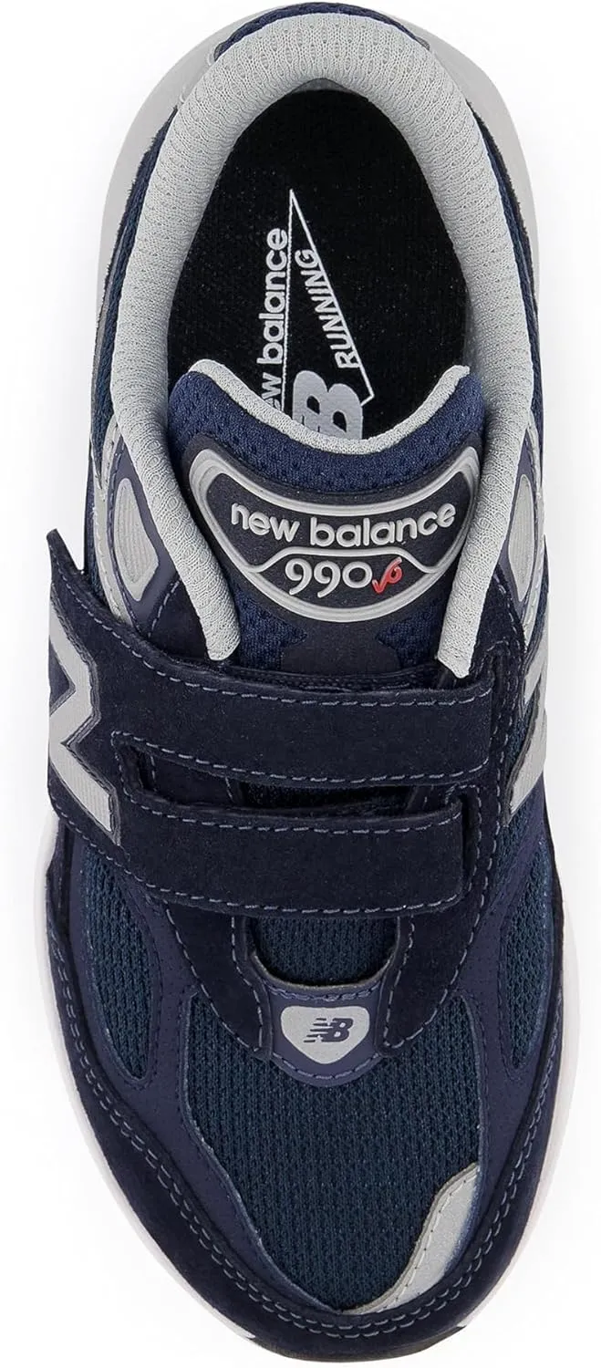 New Balance Kids' 990 V6 Hook and Loop Sneaker