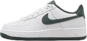 Nike Air Force 1 Big Kids' Shoes (FV5948-110, White/Oil Green/Vintage Green) Size 5