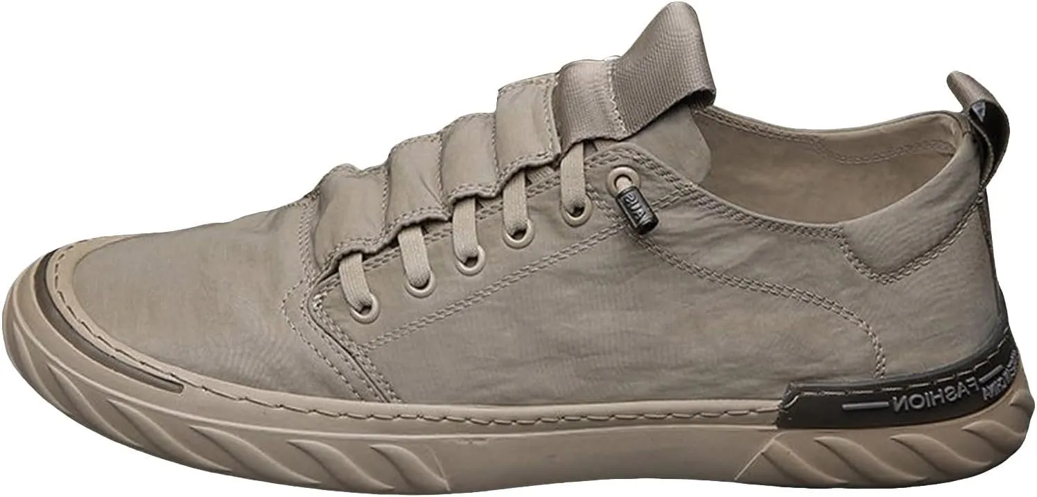 Non Slip Work Sport Shoes for Men Trendy Versatile Shoes Casual Versatile Canvas Arch Business Casual Shoe Men