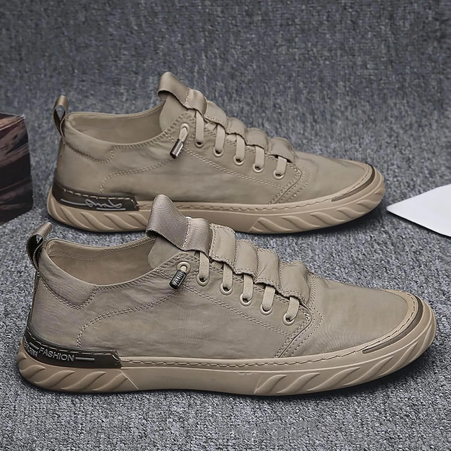 Non Slip Work Sport Shoes for Men Trendy Versatile Shoes Casual Versatile Canvas Arch Business Casual Shoe Men