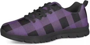PinUp Angel Women's Buffalo Plaid Walking Shoes Lightweight Comfy Sports Running Work Sneaker