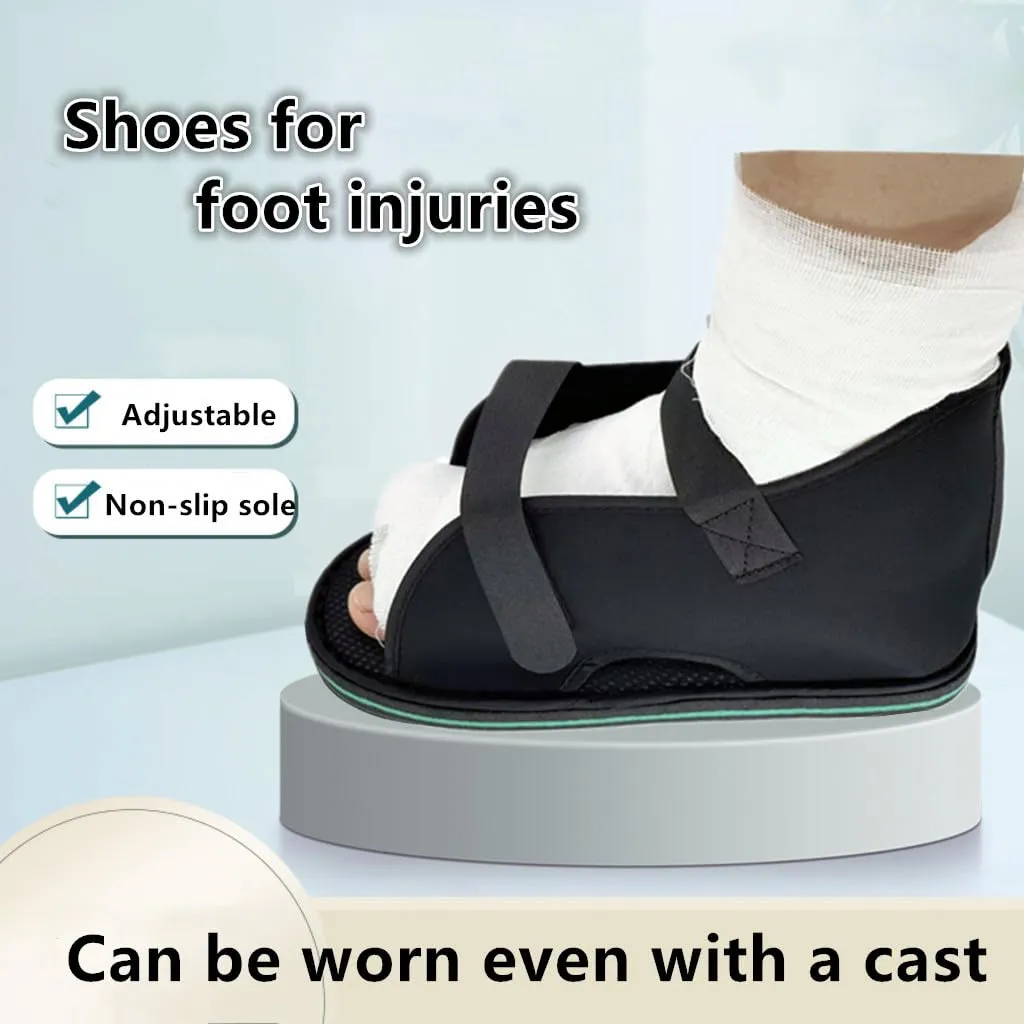Post-op Shoe for Broken Foot or Toe,Adjustable Medical Walking Shoe,Orthopedic Rehabilitation Cast Shoes for Fractures,Foot Injuries,Postoperative（Medium）