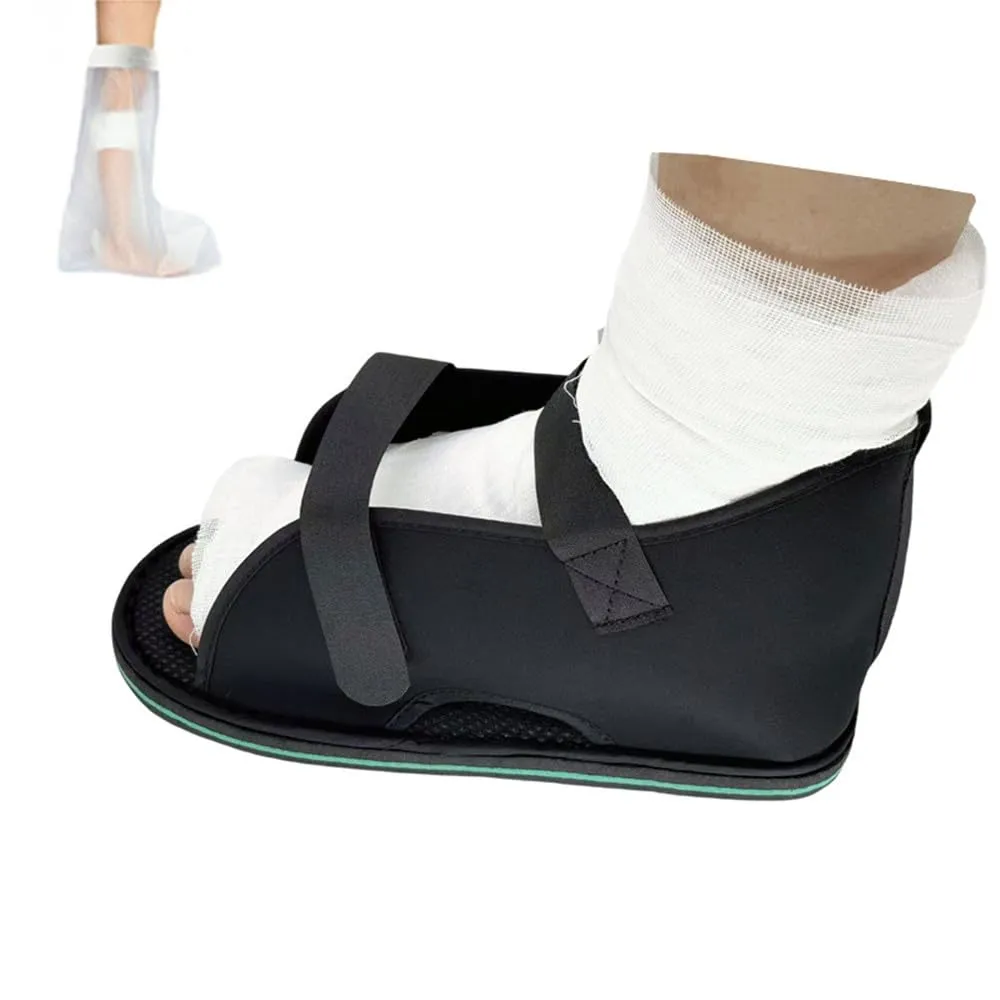 Post-op Shoe for Broken Foot or Toe,Adjustable Medical Walking Shoe,Orthopedic Rehabilitation Cast Shoes for Fractures,Foot Injuries,Postoperative（Medium）
