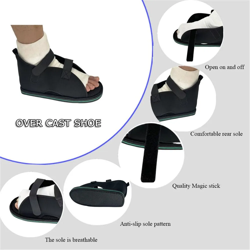 Post-op Shoe for Broken Foot or Toe,Adjustable Medical Walking Shoe,Orthopedic Rehabilitation Cast Shoes for Fractures,Foot Injuries,Postoperative（Medium）