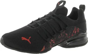 PUMA Axelion City Escape Running Shoe Mens Running DM US BlackHigh Risk Redwhite