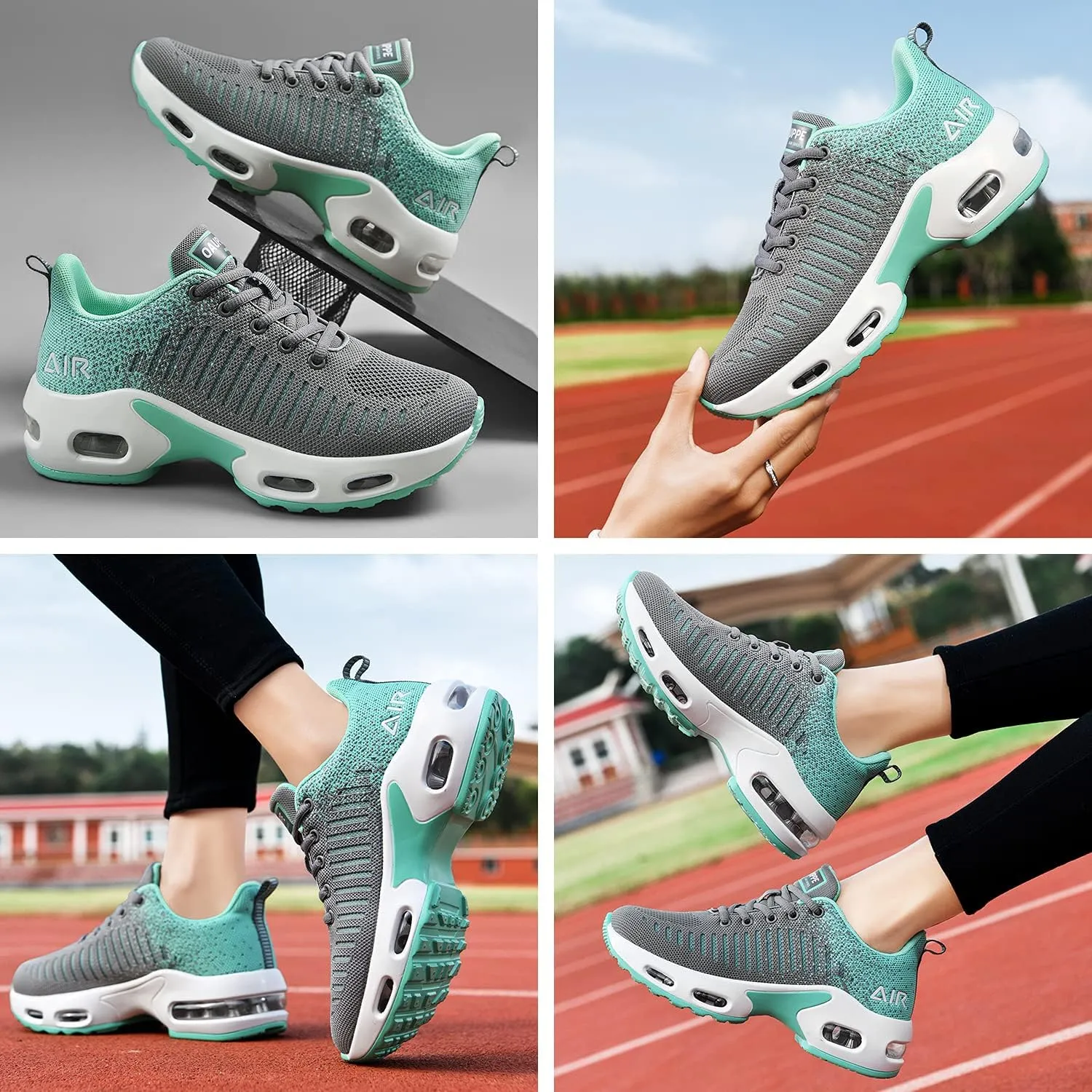 QAUPPE Womens Fashion Lightweight Air Sports Walking Sneakers Breathable Gym Jogging Running Tennis Shoes US 5.5-11 B(M)…