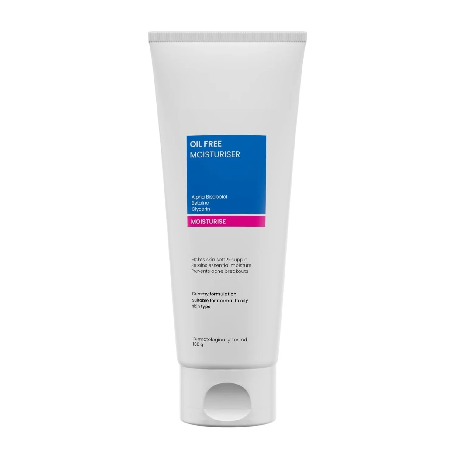 R.E EQ.UIL Oil Free Moisturiser | Lightweight Moisturizer For Face | Retains Essential Moisture | Prevents Acne Breakouts | Suitable For Normal, Oily & Combination Skin | 100G