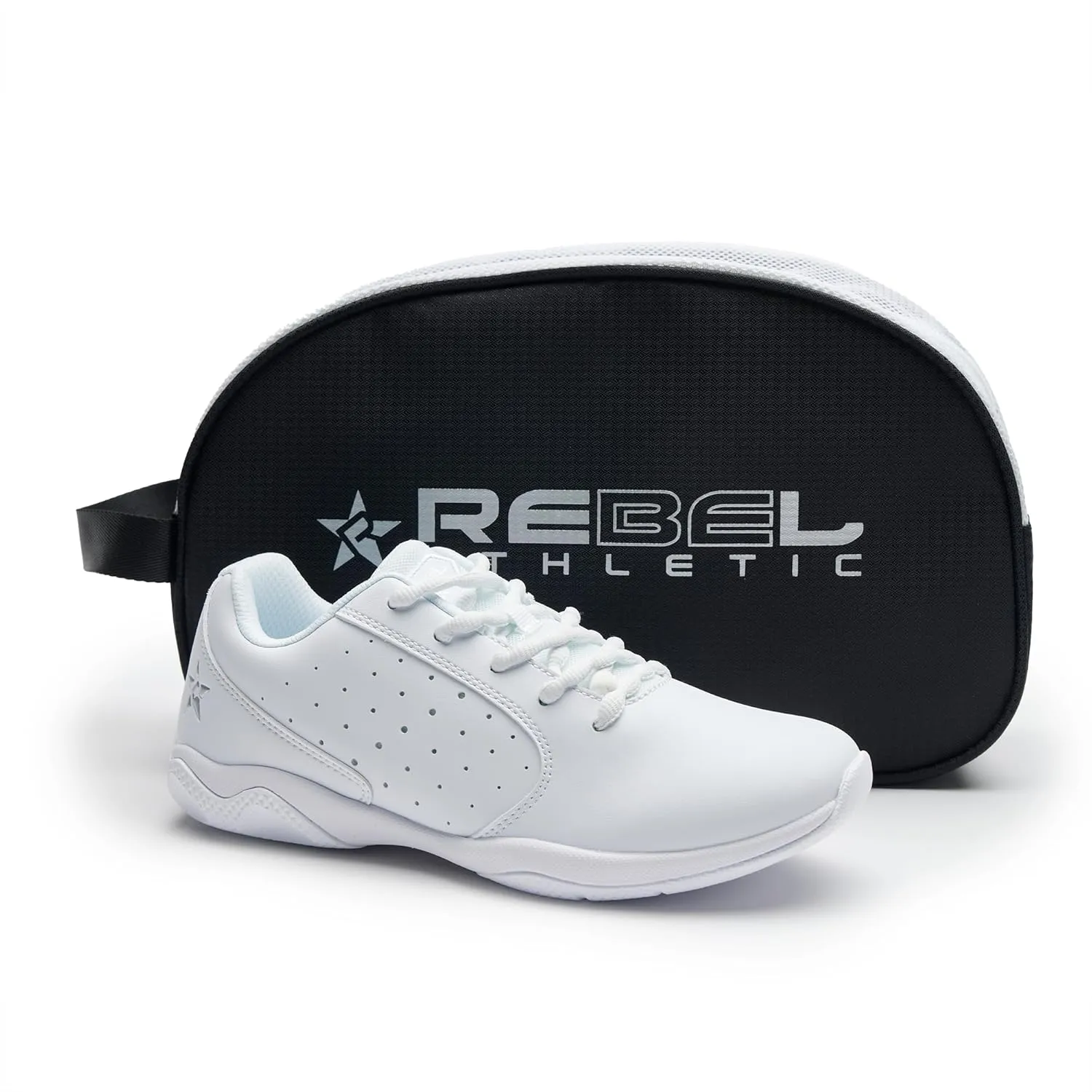 Rebel Athletic Rise White Cheer Shoes