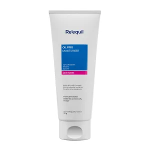 RE.EIUQL Oil Free Moisturiser | Lightweight Moisturizer For Face | Retains Essential Moisture | Prevents Acne Breakouts | Suitable For Normal, Oily & Combination Skin | 100G