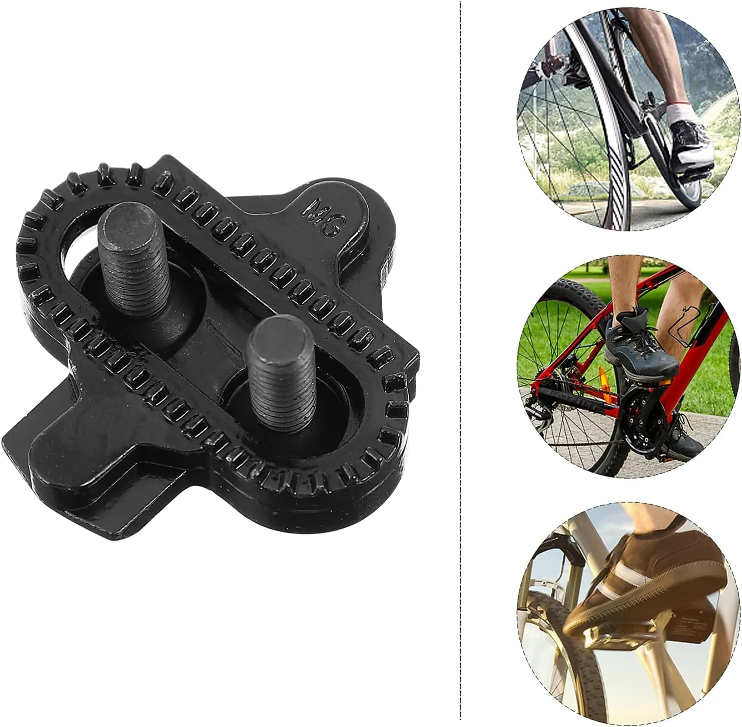 Replacement Bike Cleats for Spindle Pedals Durable Mountain Road Cycling Cleats Easy Installation