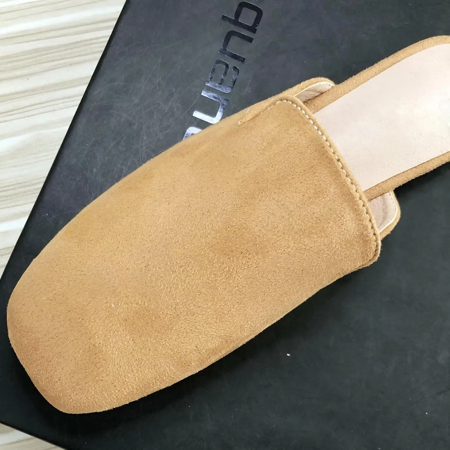 SAILING LU Square Toe Mules for Women Casual Backless Shoes Solid Color Flat Slip ons Comfort Summer Sandals