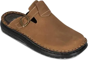 Sawyer - Leather Clog-Toe Sandal - Mens Sandals