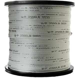 Seconds 3/4" x 3000' 2500 Lb Polyester Pull Tape | Pull Webbing | Flat Rope - USA Made