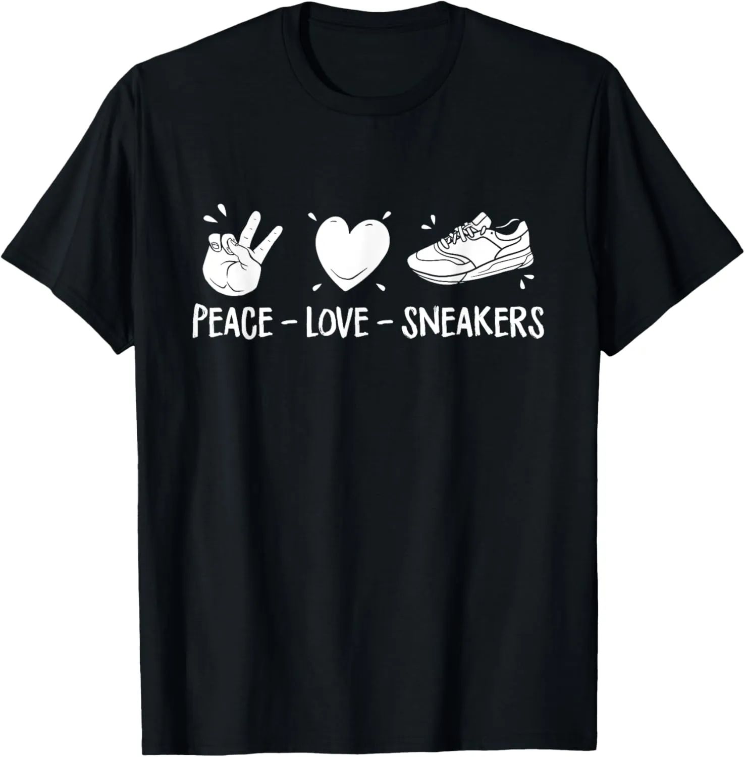 Sneaker Head Grails Shoes - Streetwear Peace Love Sneakers T-Shirt