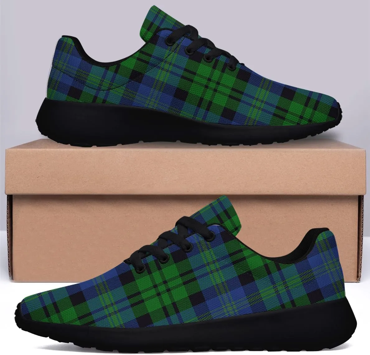 Sonzj-II Buffalo Plaid Shoes Women Men Fashion Ultra Lightweight Running Sneakers