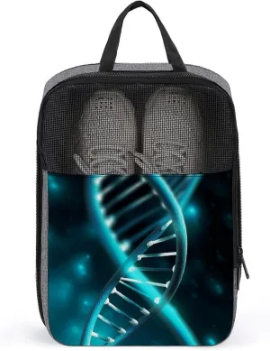 Travel Shoes Carrier, Science Gene Strand Print Portable Shoe Pouch Practical Shoe Bagmulti-purpose Shoe Bag Anti-dust Shoe Bag, style