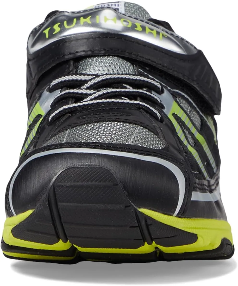 TSUKIHOSHI 3570 STORM Strap-Closure Machine-Washable Child Sneaker Shoe with Wide Toe Box and Slip-Resistant, Non-Marking Outsole - For Toddlers and Little Kids, Ages 1-8
