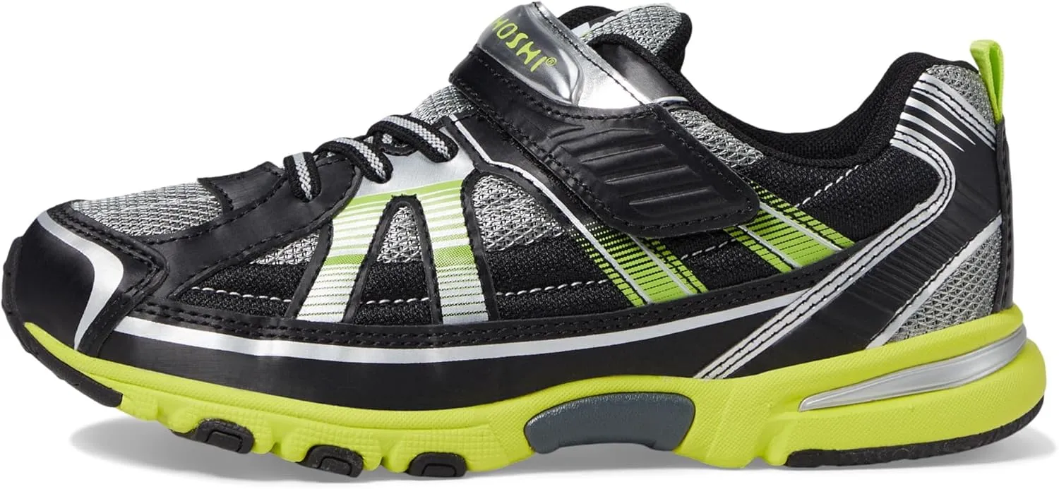 TSUKIHOSHI 3570 STORM Strap-Closure Machine-Washable Child Sneaker Shoe with Wide Toe Box and Slip-Resistant, Non-Marking Outsole - For Toddlers and Little Kids, Ages 1-8