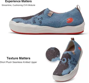UIN Men's Art Travel Walking Shoes Slip On Casual Lightweight Wide Toe Comfort Fashion Sneaker Toledo Ⅳ Ⅷ Ⅸ Ⅻ