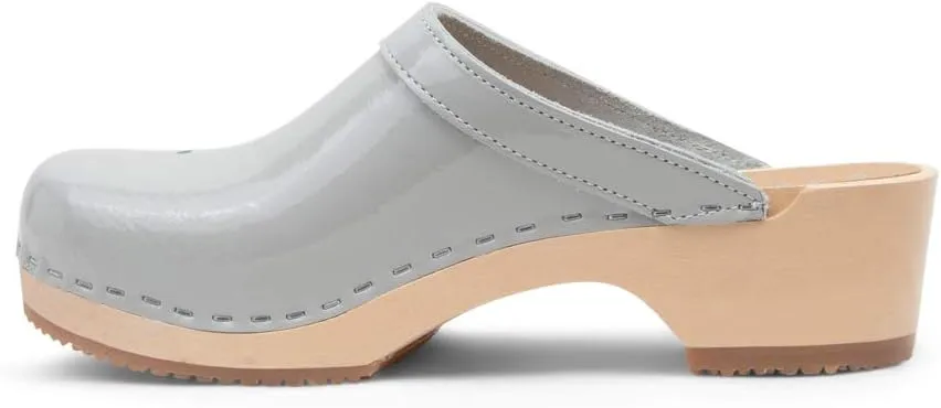 VERKA Women's Wooden Clogs from Sweden - BLOMMA
