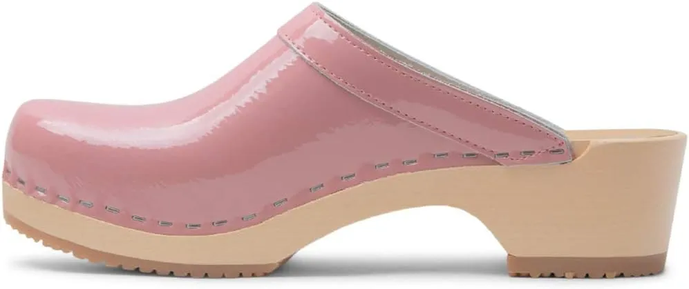 VERKA Women's Wooden Clogs from Sweden - BLOMMA
