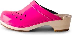 VERKA Women's Wooden Clogs from Sweden - BLOMMA
