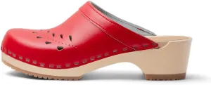 VERKA Women's Wooden Clogs from Sweden - BLOMMA