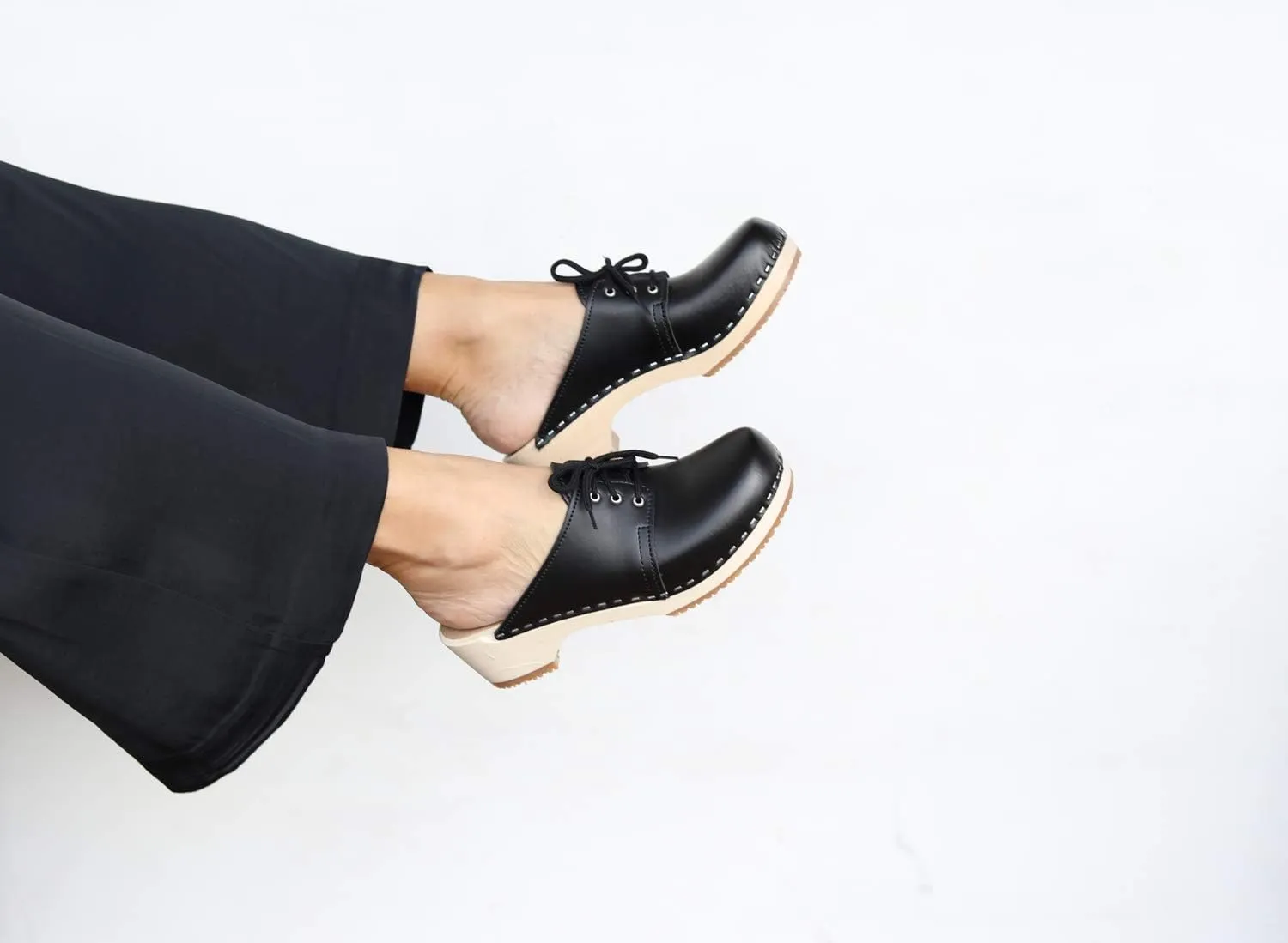 VERKA Women's Wooden Clogs from Sweden - ROSETT