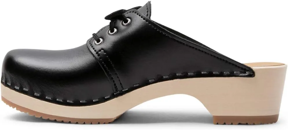 VERKA Women's Wooden Clogs from Sweden - ROSETT