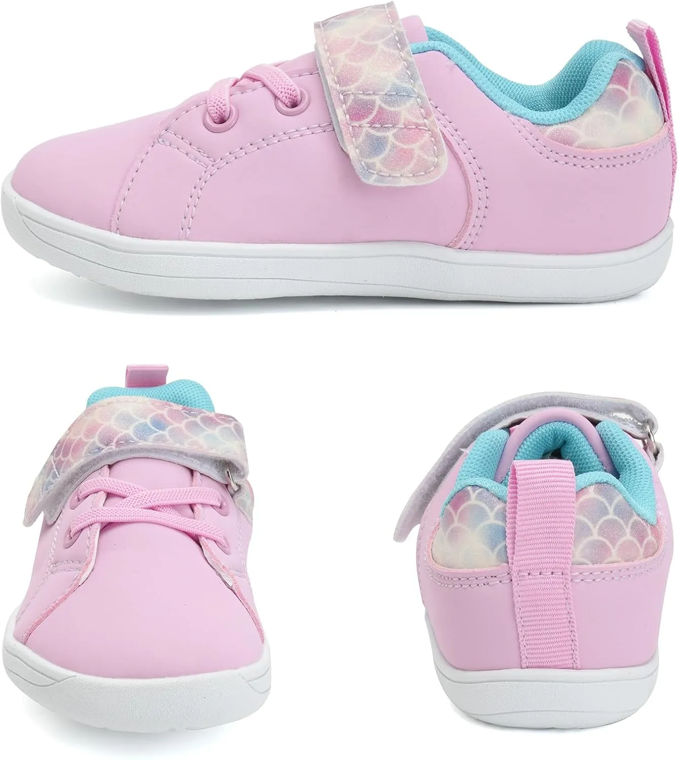 WateLves Toddler Little Kid Wide Barefoot The First Walking Shoes Girls Boys Leather Uniform Dress Shoes Lightweight Splay Naturally Minimalist Sneakers
