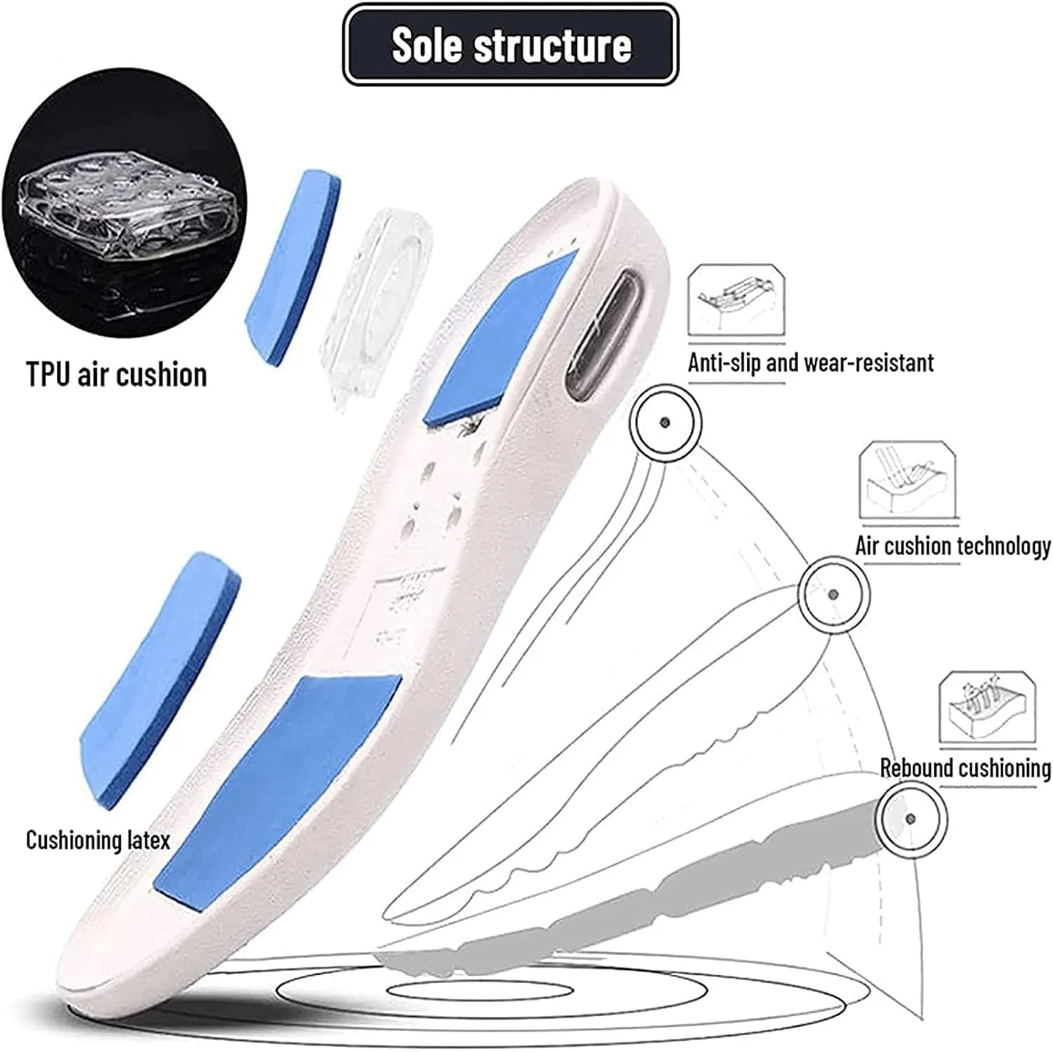 Wide Width Shoes for Diabetics and Elderly People Orthopedic Air Cushion Casual Slip-On Shoes for Swollen Feet Extra Wide Easy to Put on and Take Off Grey 37EU