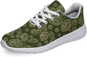 Women Men Xmas Green Pine Cone Shoes Personalited 3D Print Running Shoes Athletic Tennis Sneakers