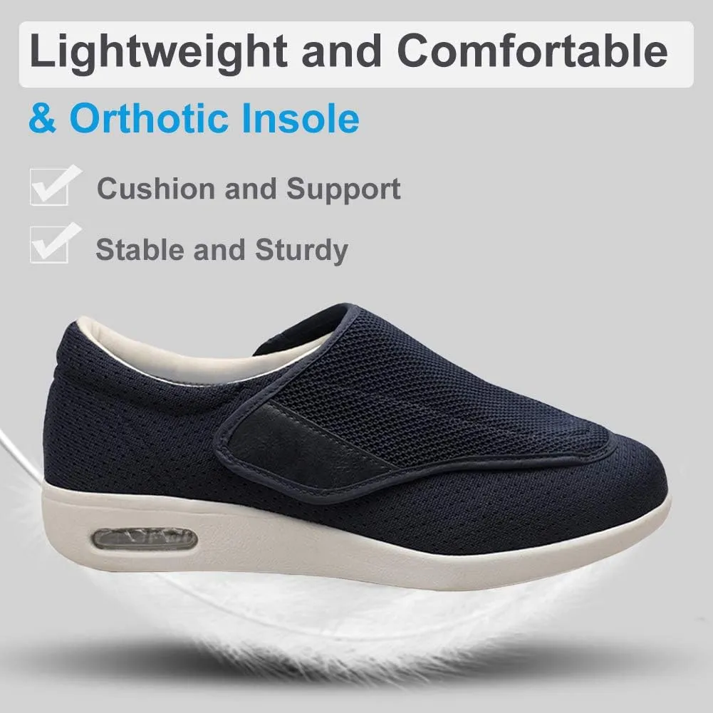 Women's Adjustable Diabetic Shoes Pain Relief Easy to Slip On Wide Widths Slippers Orthopedic with Removable Memory Foam Insoles Lightweight for Seniors Swollen Feet