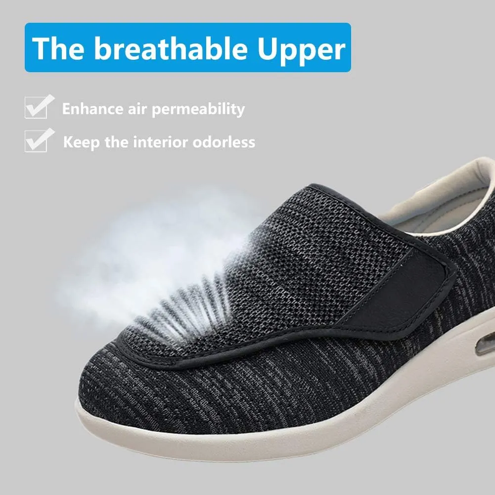 Women's Adjustable Diabetic Shoes Pain Relief Easy to Slip On Wide Widths Slippers Orthopedic with Removable Memory Foam Insoles Lightweight for Seniors Swollen Feet