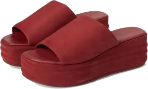 Women's Harbor Platform Flat Sandal, Cherry Cola, 6