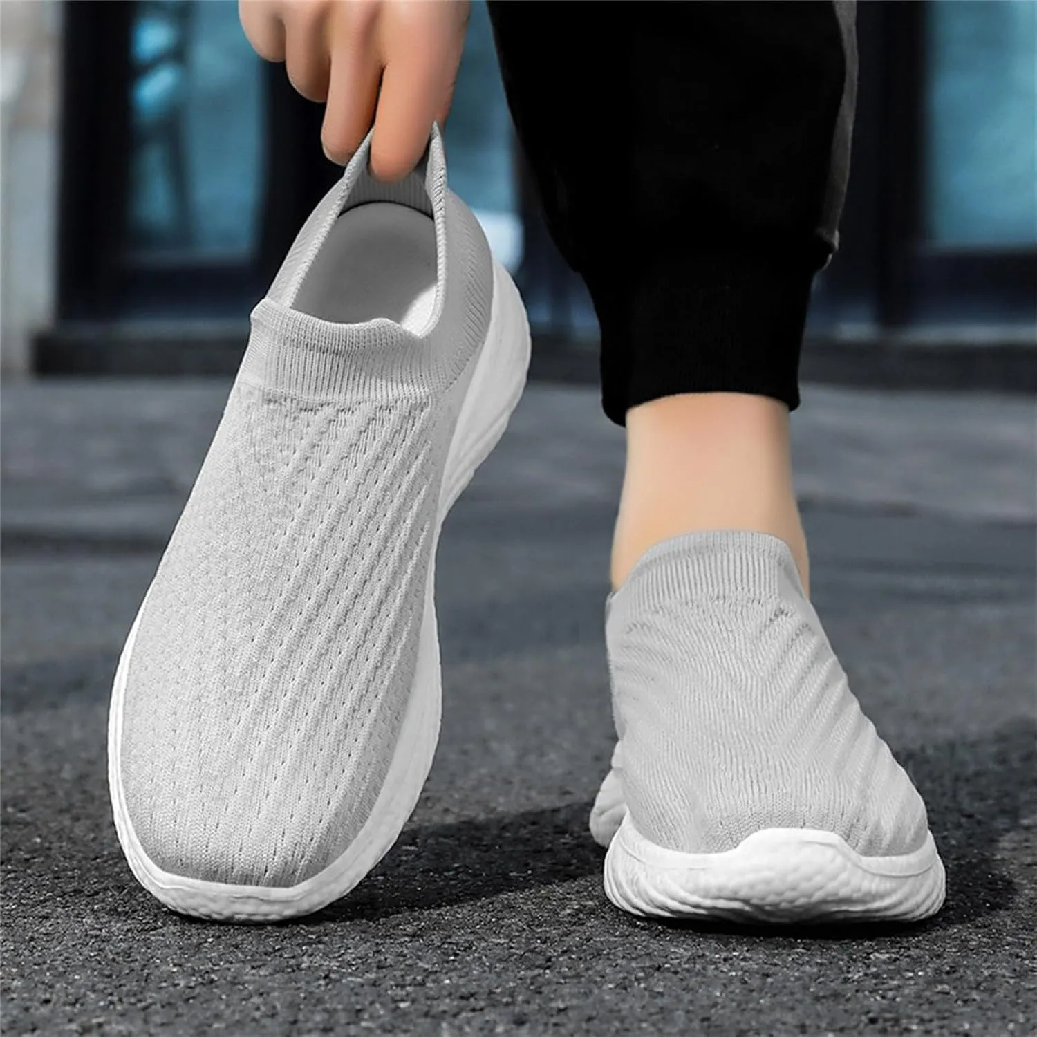 Women's Lace Up Walking Shoes Breathable Lightweight Sport Casual Ladies Girls Fashion Platform Sneakers