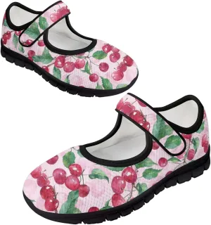 Womens Mary Jane Sneakers Breathable Mesh Casual Shoes Lightweight Non Slip Comfort Flats for Walking Tennis